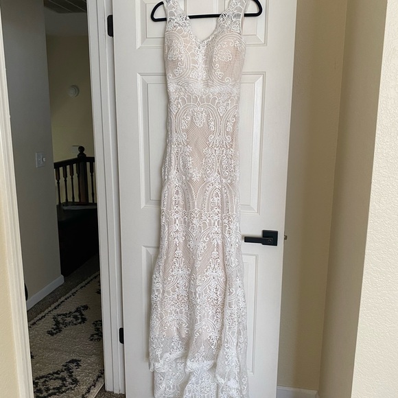 NWT Boho Lace Wedding Dress - Picture 2 of 12